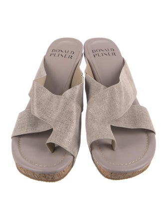 Donald Pliner Suede Slides