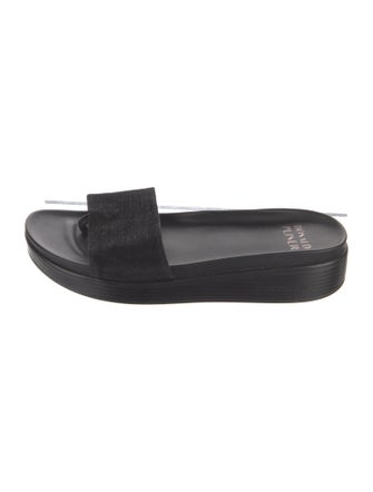 Donald Pliner Suede Slides