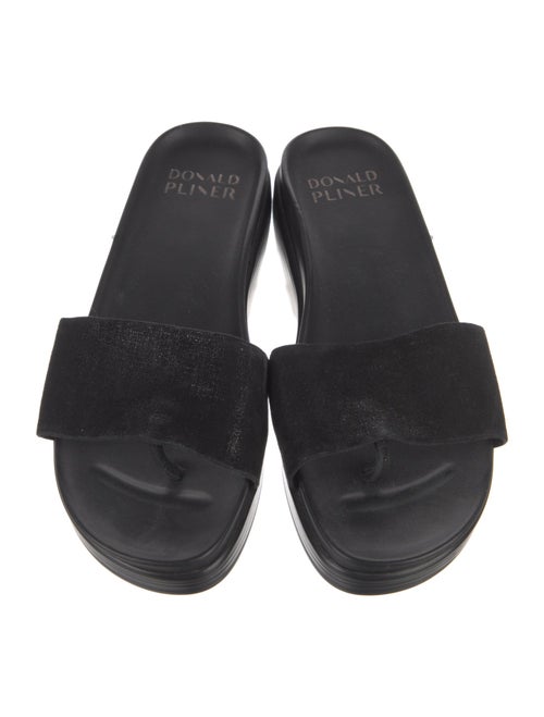 Donald Pliner Suede Slides