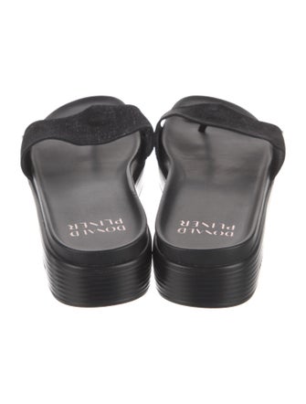 Donald Pliner Suede Slides
