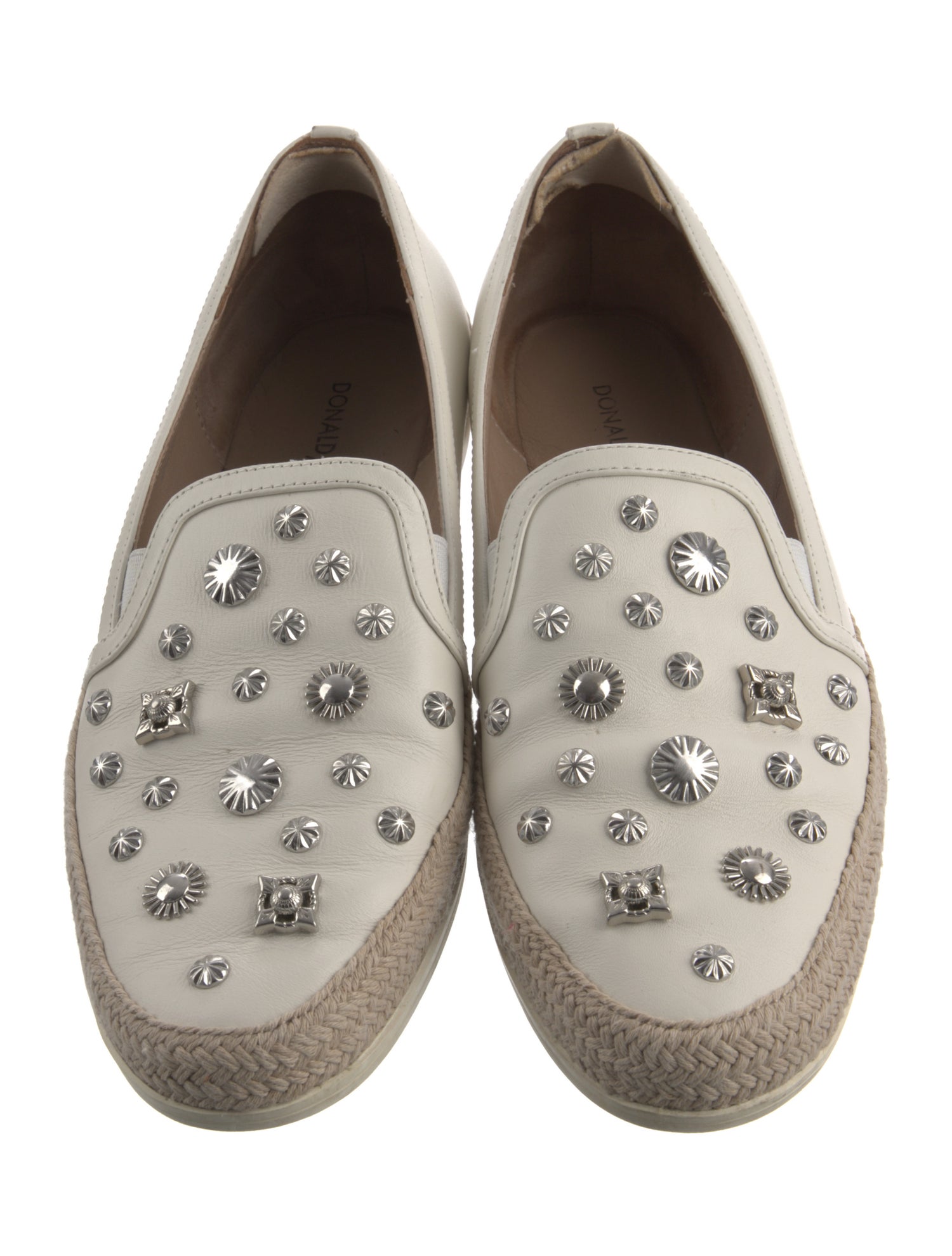 Donald Pliner Leather Colorblock Pattern Espadrilles