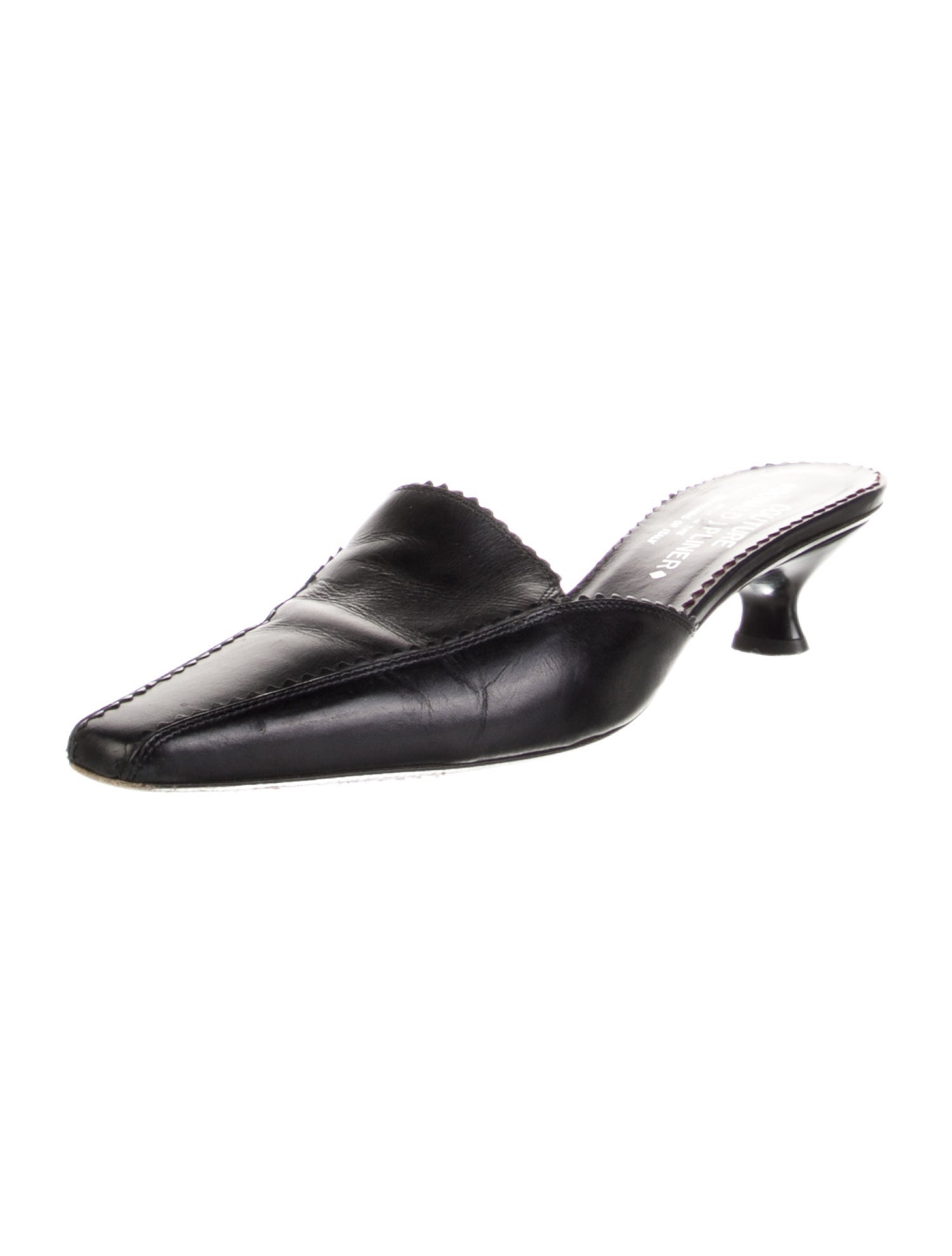 Donald Pliner Leather Mules