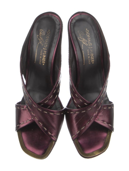 Donald Pliner Leather Slides