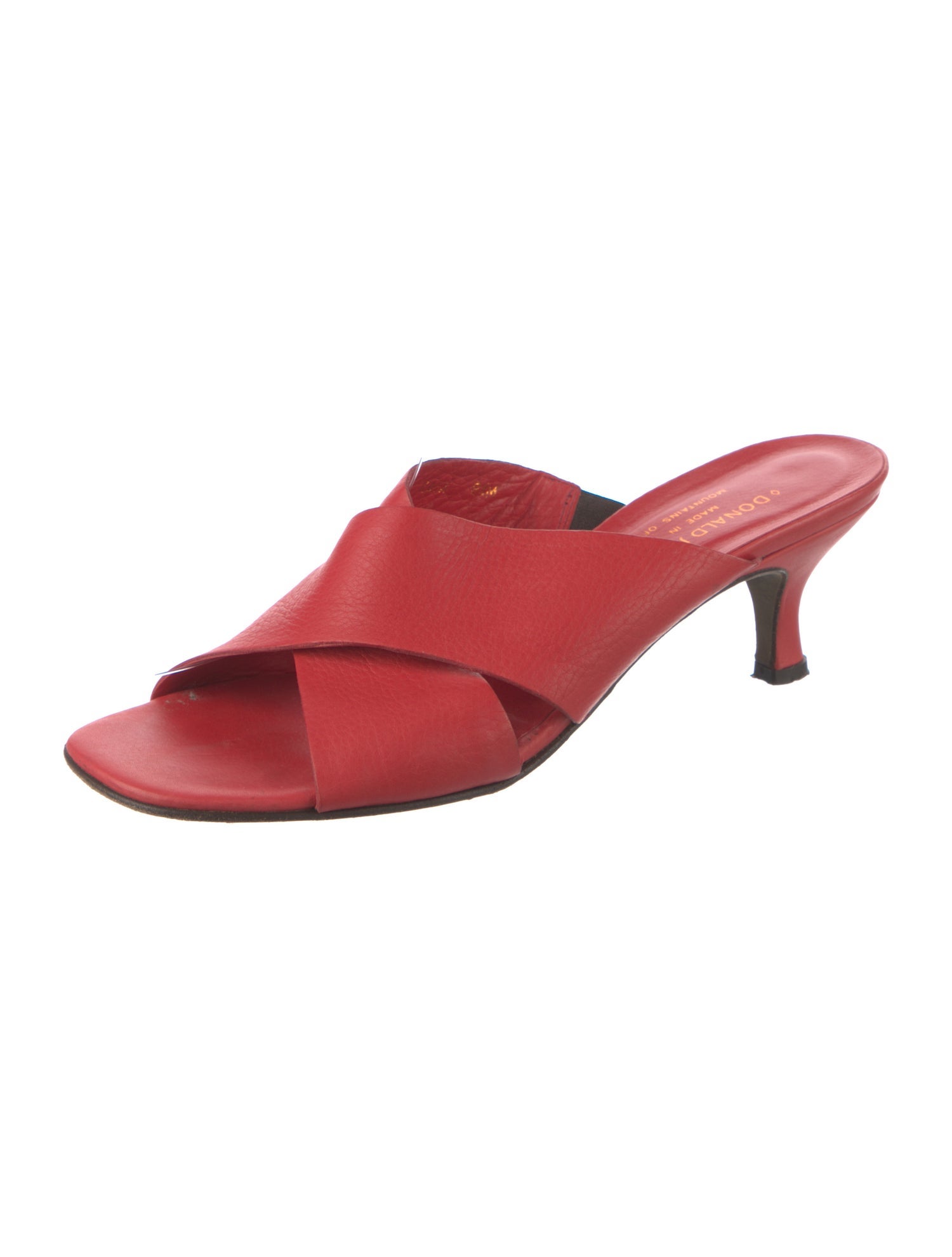 Donald Pliner Leather Slides