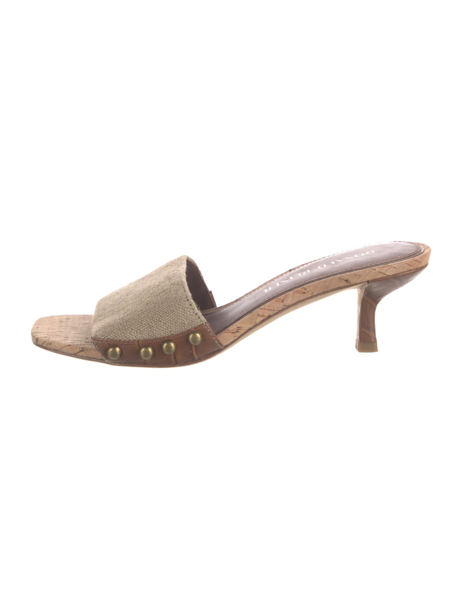 Donald Pliner Canvas Printed Slides