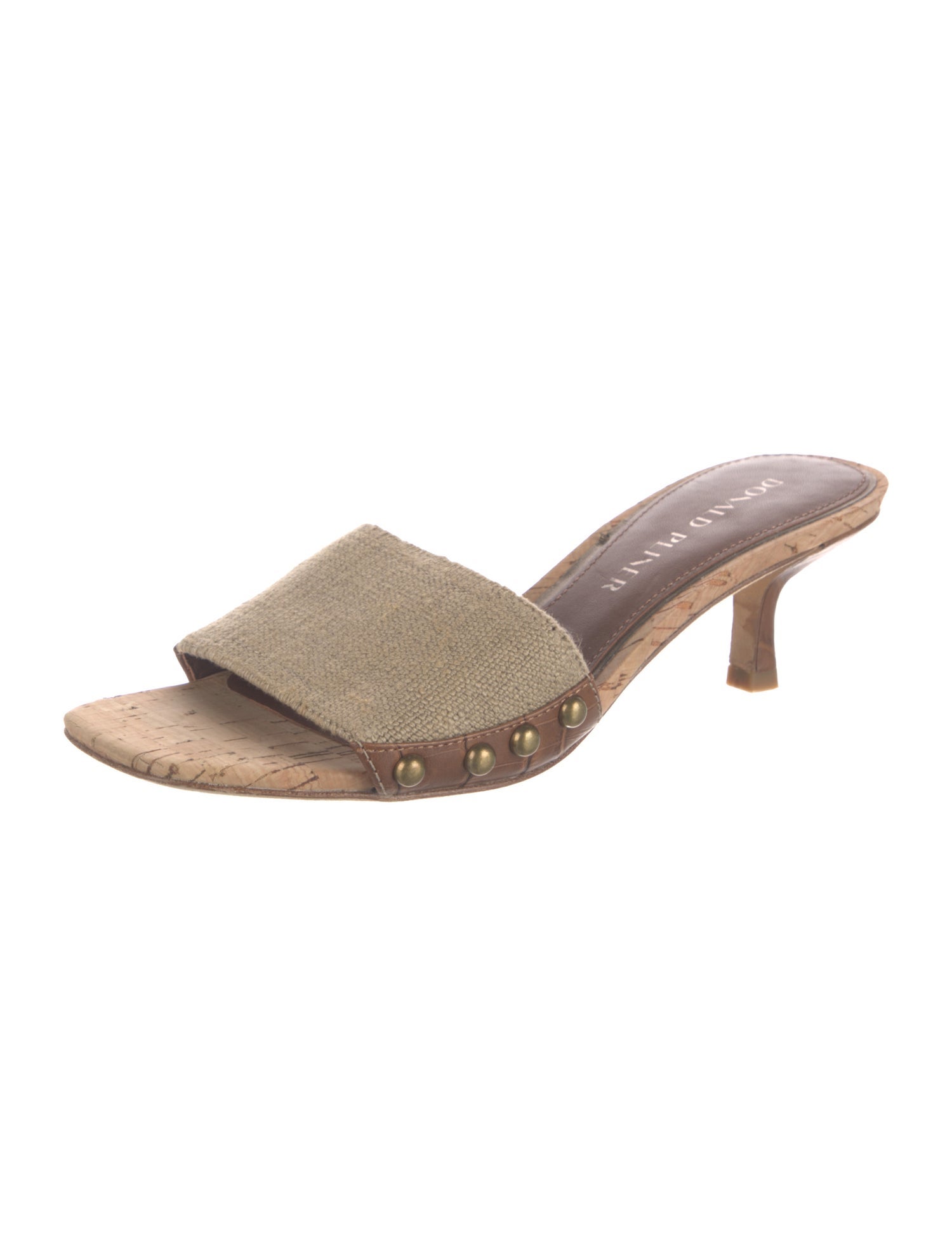 Donald Pliner Canvas Printed Slides