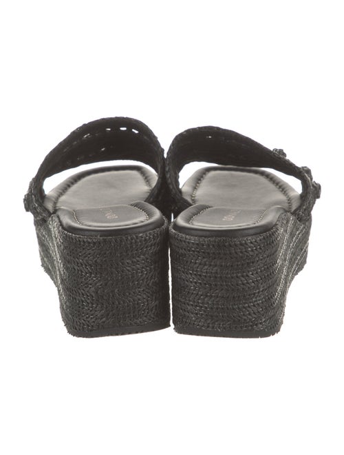 Donald Pliner Straw Cutout Accent Slides