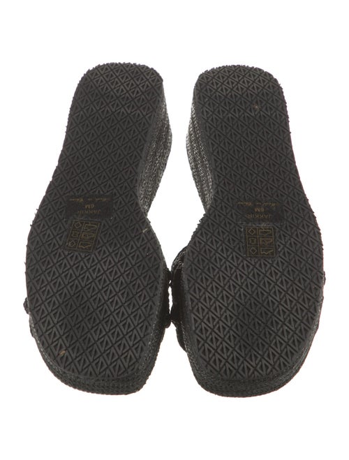 Donald Pliner Straw Cutout Accent Slides