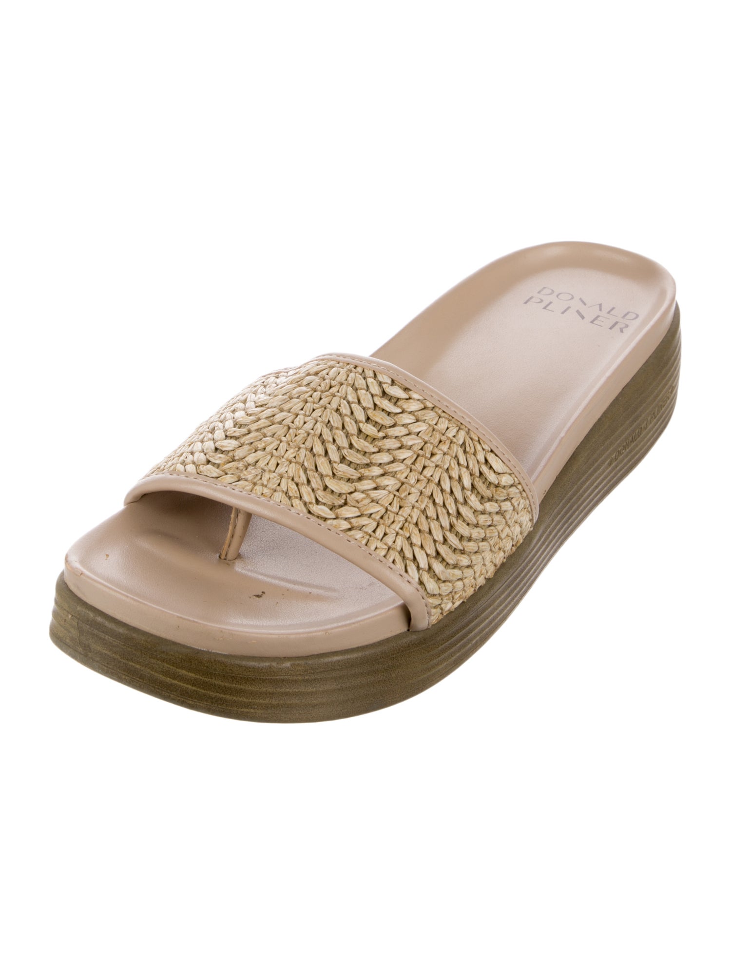 Donald Pliner Leather Slides