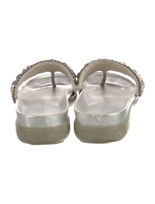 Donald Pliner Leather Printed Slides