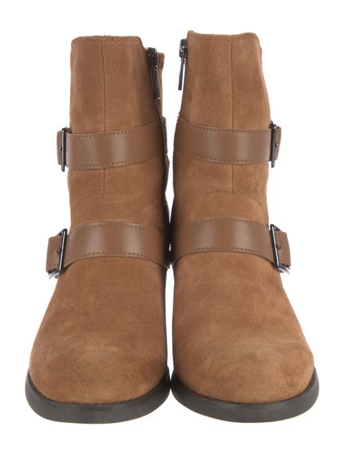 Donald Pliner Suede Moto Boots