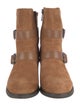 Donald Pliner Suede Moto Boots