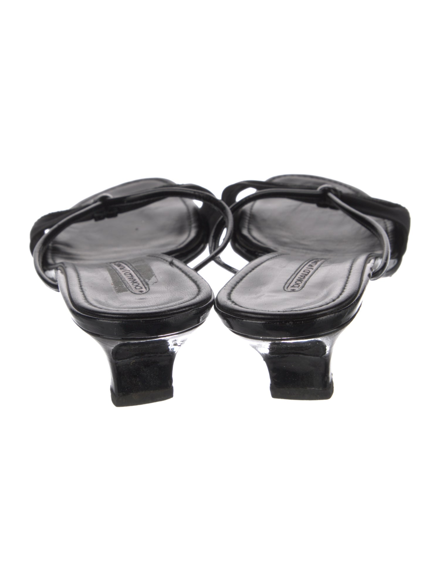 Donald Pliner Leather Bow Accents Flip Flops