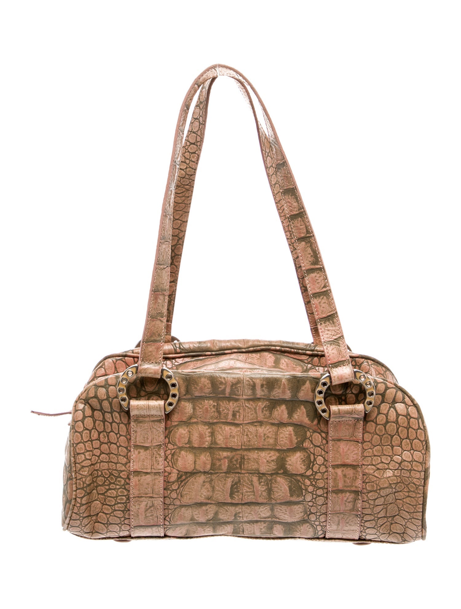 Donald Pliner Embossed Leather Shoulder Bag