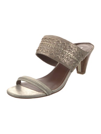 Donald Pliner Suede Slides