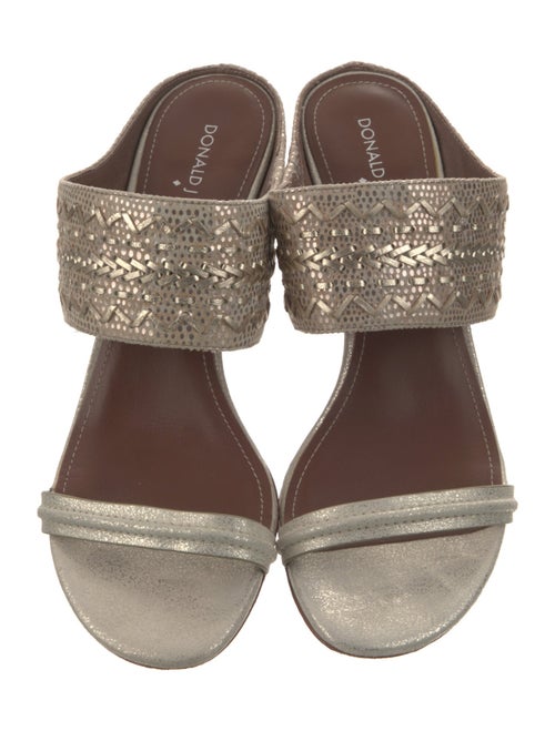 Donald Pliner Suede Slides