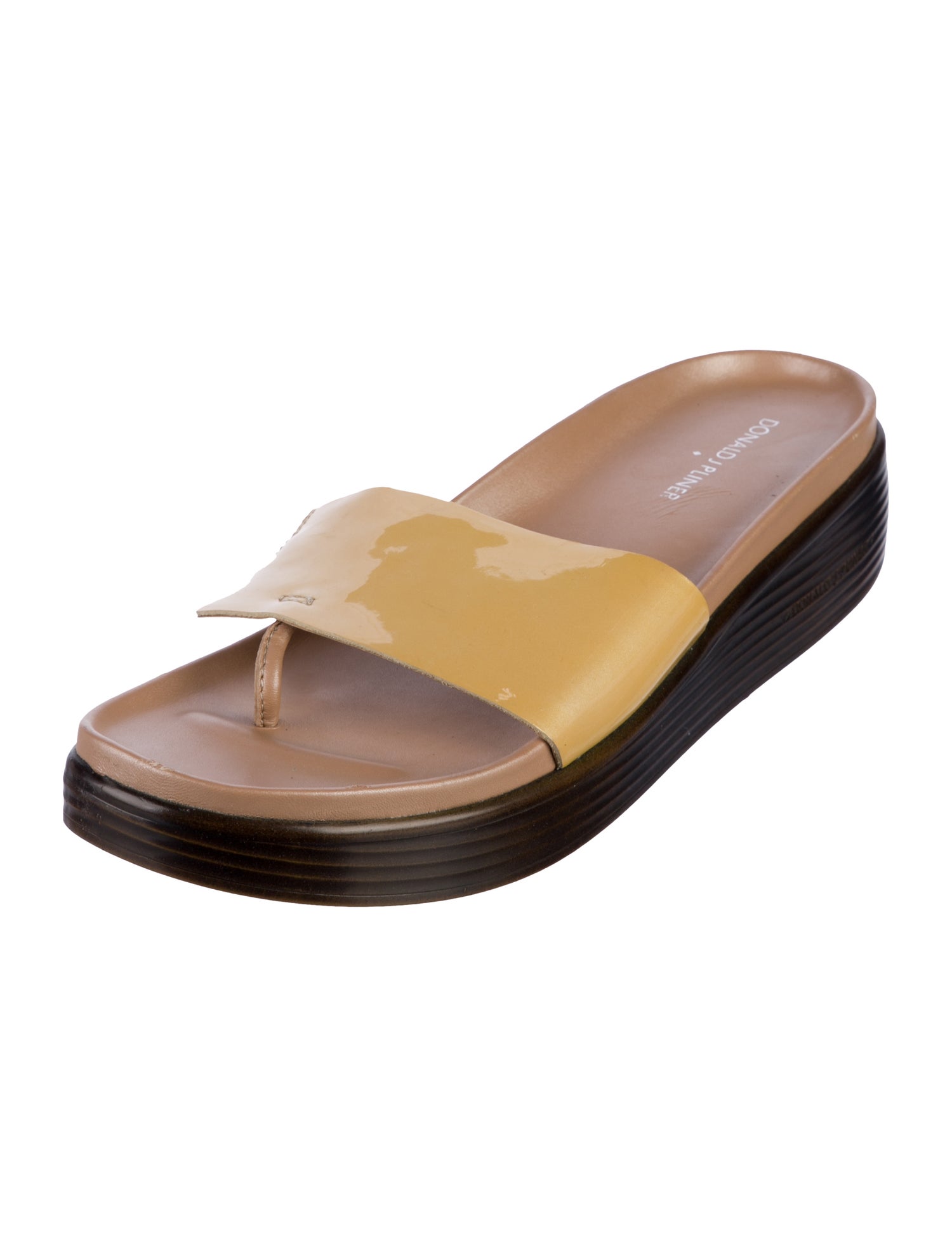 Donald Pliner Patent Leather Slides