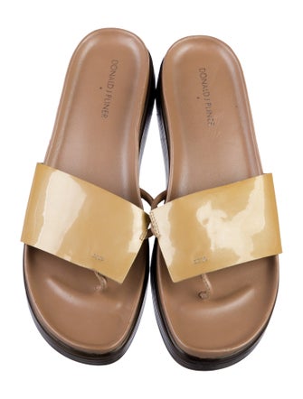Donald Pliner Patent Leather Slides