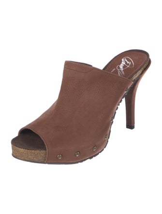 Donald Pliner Suede Slides