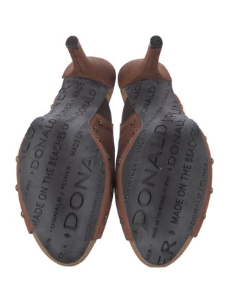 Donald Pliner Suede Slides