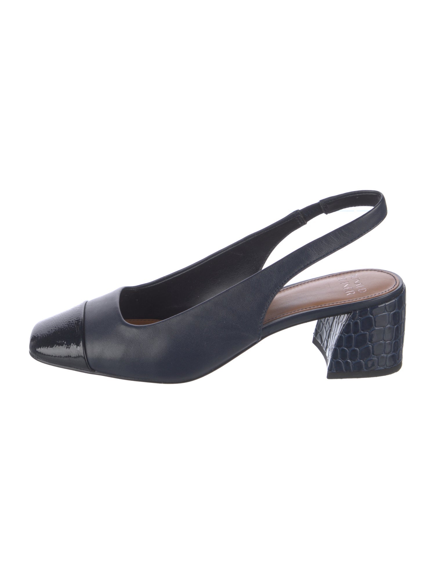 Donald Pliner Leather Slingback Flats