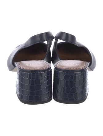 Donald Pliner Leather Slingback Flats