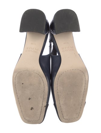 Donald Pliner Leather Slingback Flats