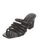 Donald Pliner Embossed Leather Slides