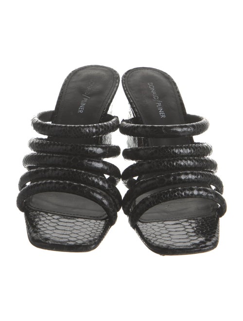 Donald Pliner Embossed Leather Slides