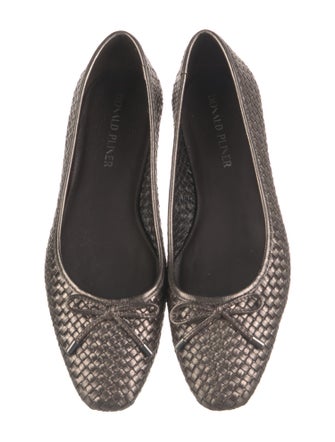 Donald Pliner Leather Animal Print Ballet Flats