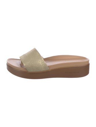 Donald Pliner Leather Slides