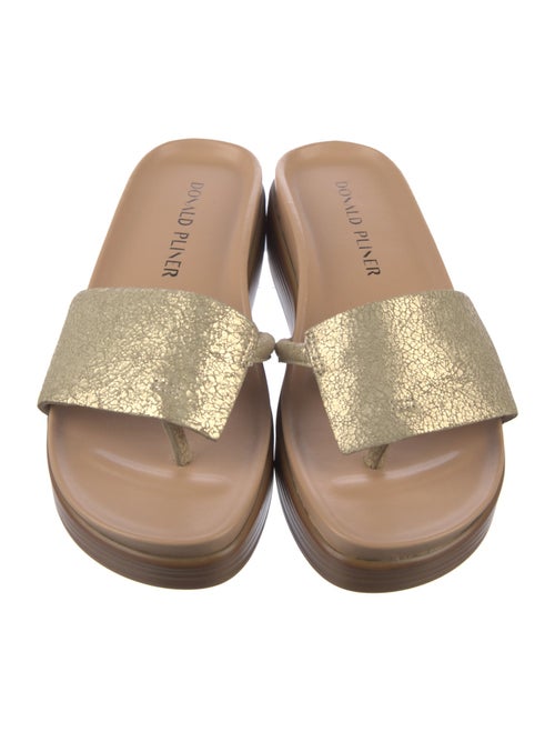 Donald Pliner Leather Slides
