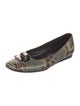 Donald Pliner Leather Animal Print Ballet Flats