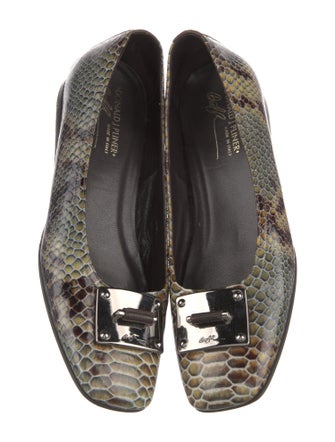 Donald Pliner Leather Animal Print Ballet Flats