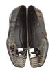 Donald Pliner Leather Animal Print Ballet Flats