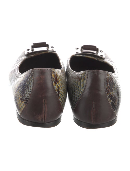 Donald Pliner Leather Animal Print Ballet Flats