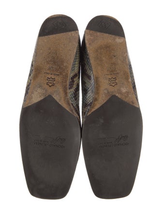 Donald Pliner Leather Animal Print Ballet Flats