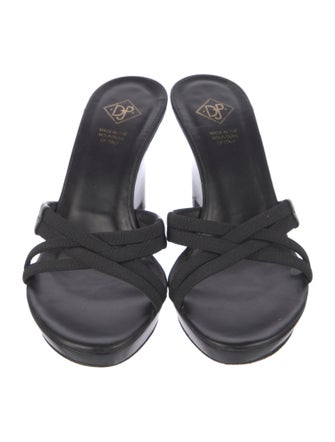 Donald Pliner Leather Slides