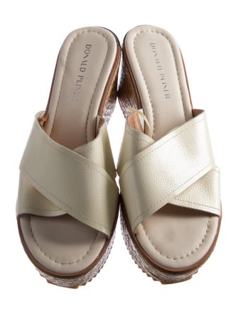 Donald Pliner Leather Slides