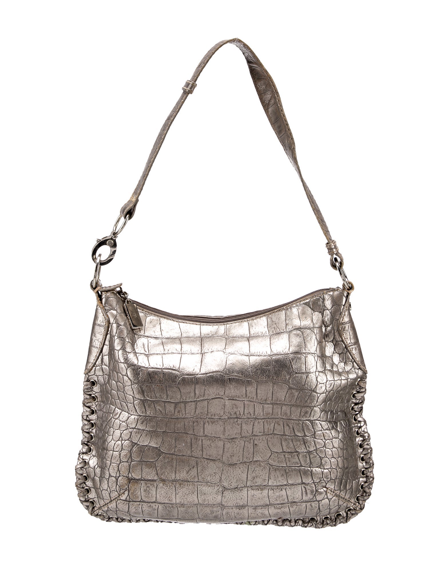 Donald Pliner Embossed Leather Shoulder Bag