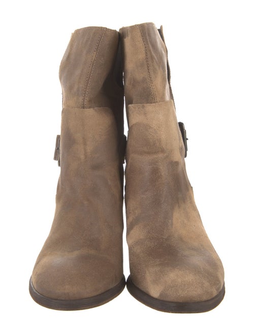 Donald Pliner Leather Printed Moto Boots