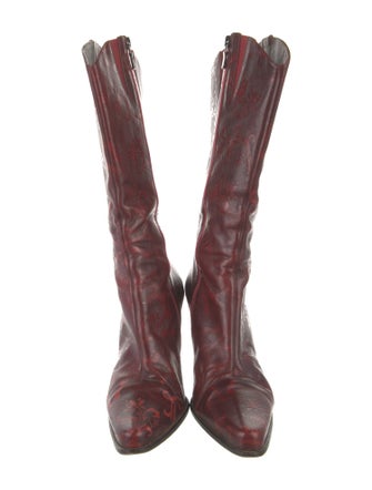 Donald Pliner Leather Western Boots