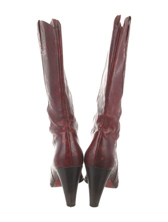 Donald Pliner Leather Western Boots