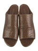 Donald Pliner Embossed Leather Slides