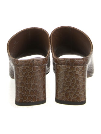 Donald Pliner Embossed Leather Slides