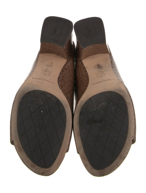 Donald Pliner Embossed Leather Slides