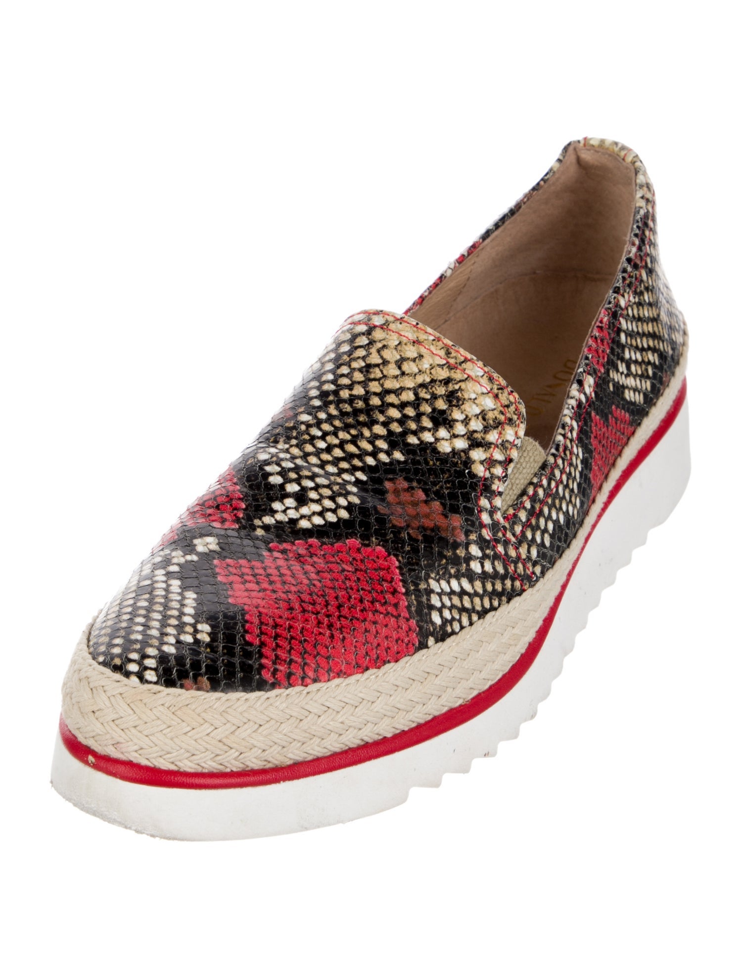 Donald Pliner Snakeskin Animal Print Sneakers