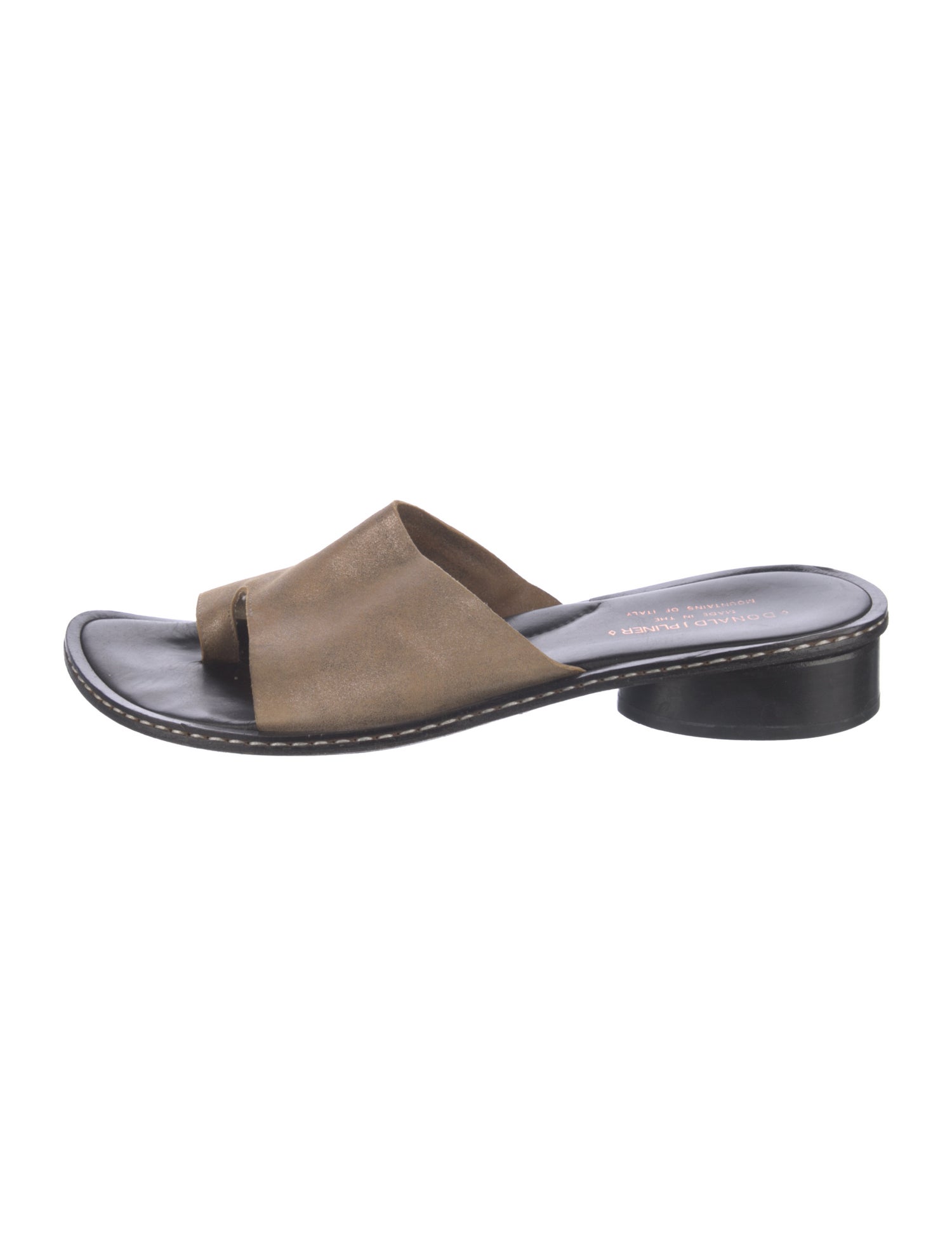 Donald Pliner Leather Slides