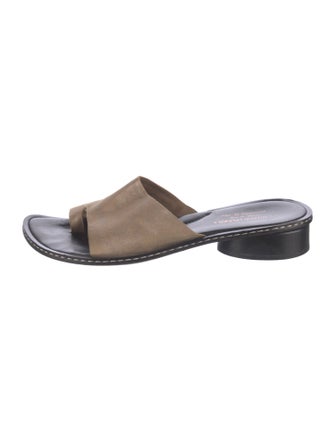 Donald Pliner Leather Slides