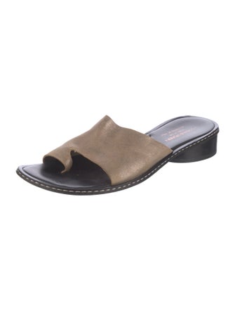 Donald Pliner Leather Slides